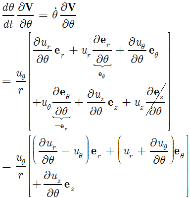 time derivative of cylindrical unit vectors